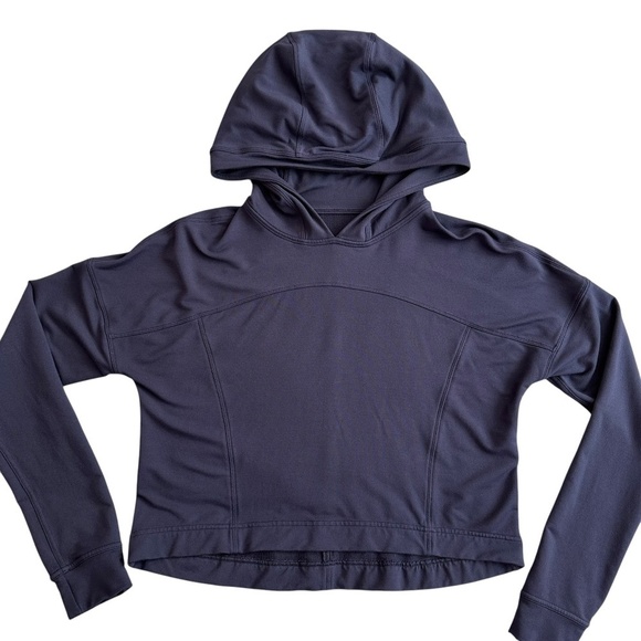 Lululemon Hoodie Womens S/M? All Yours French Terry Hooded Sweatshirt Cropped - Picture 1 of 12